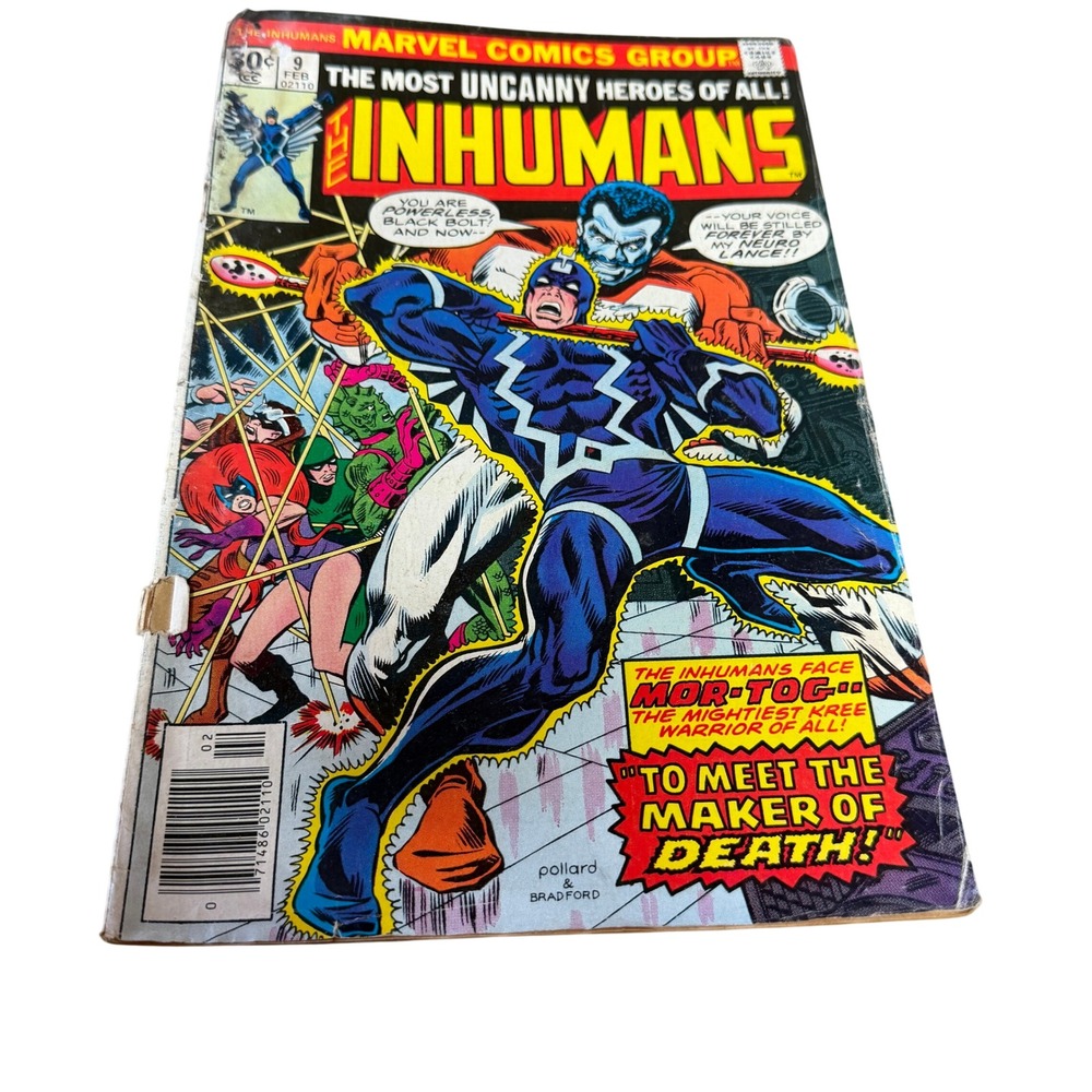 Marvel The Inhumans #9 Feb 1976 Bronze‎ Age Medusa Collectors Vintage Comic Book